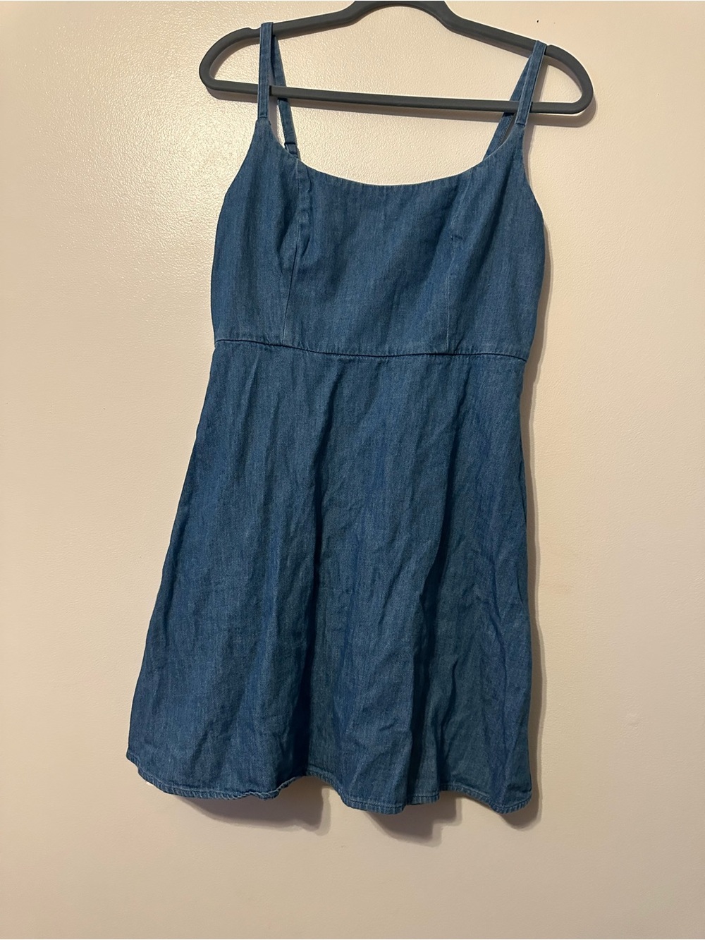 Denim A-Line Mini Dress
